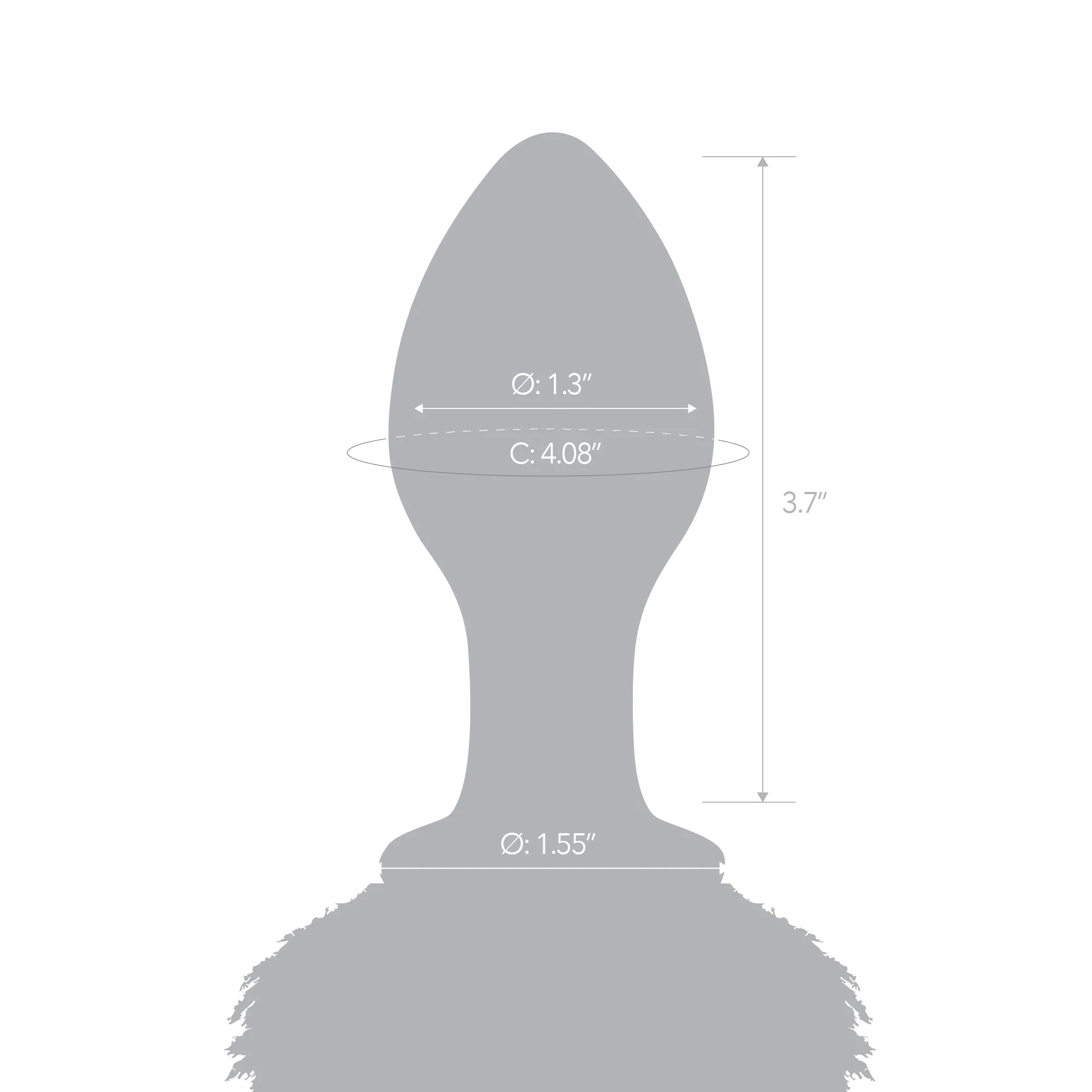 3.15" Feral Fantasy Tail Butt Plug - Image 5