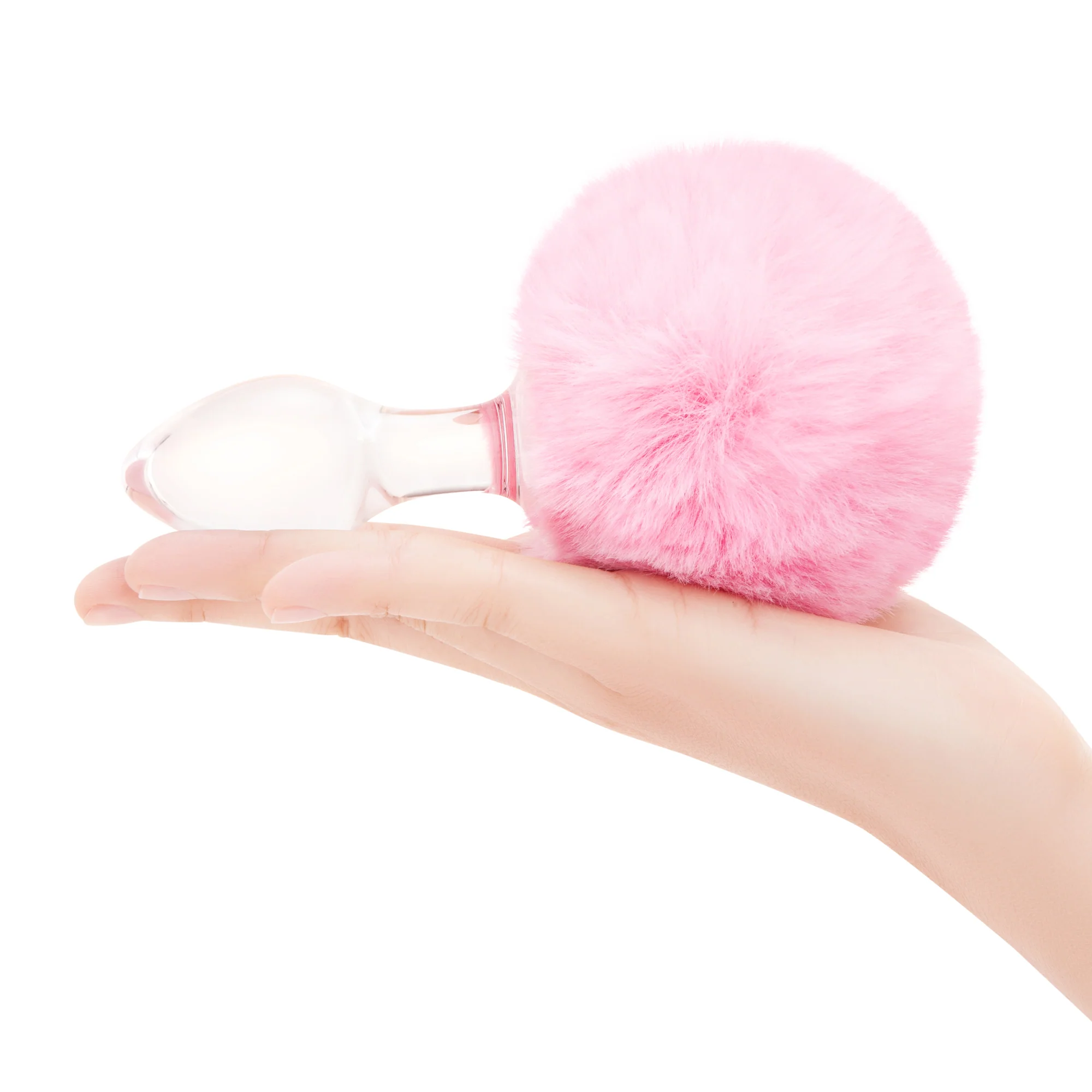 3.15" Pink Puff Tail Butt Plug - Image 5
