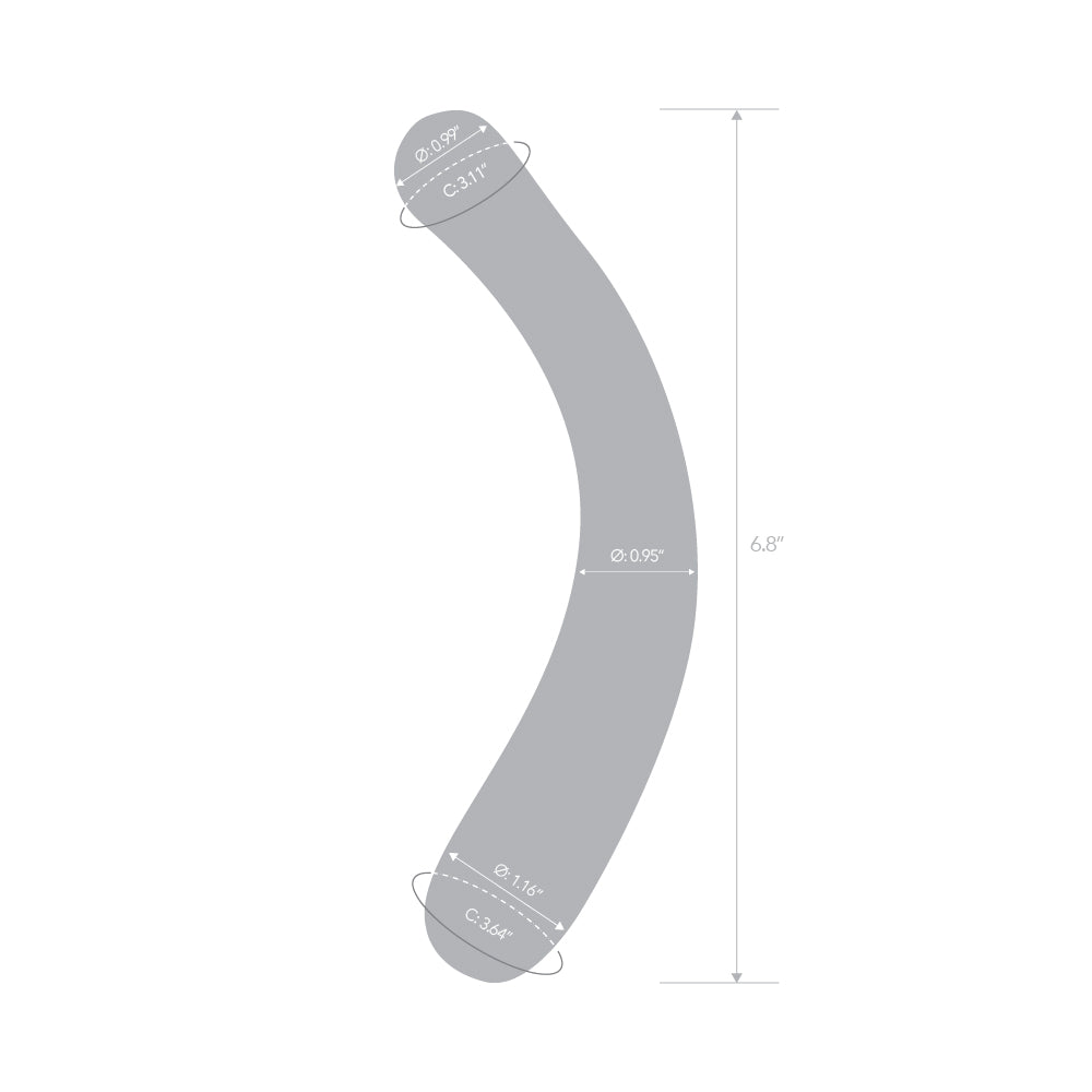 7" Blue Banana Dildo - Image 5
