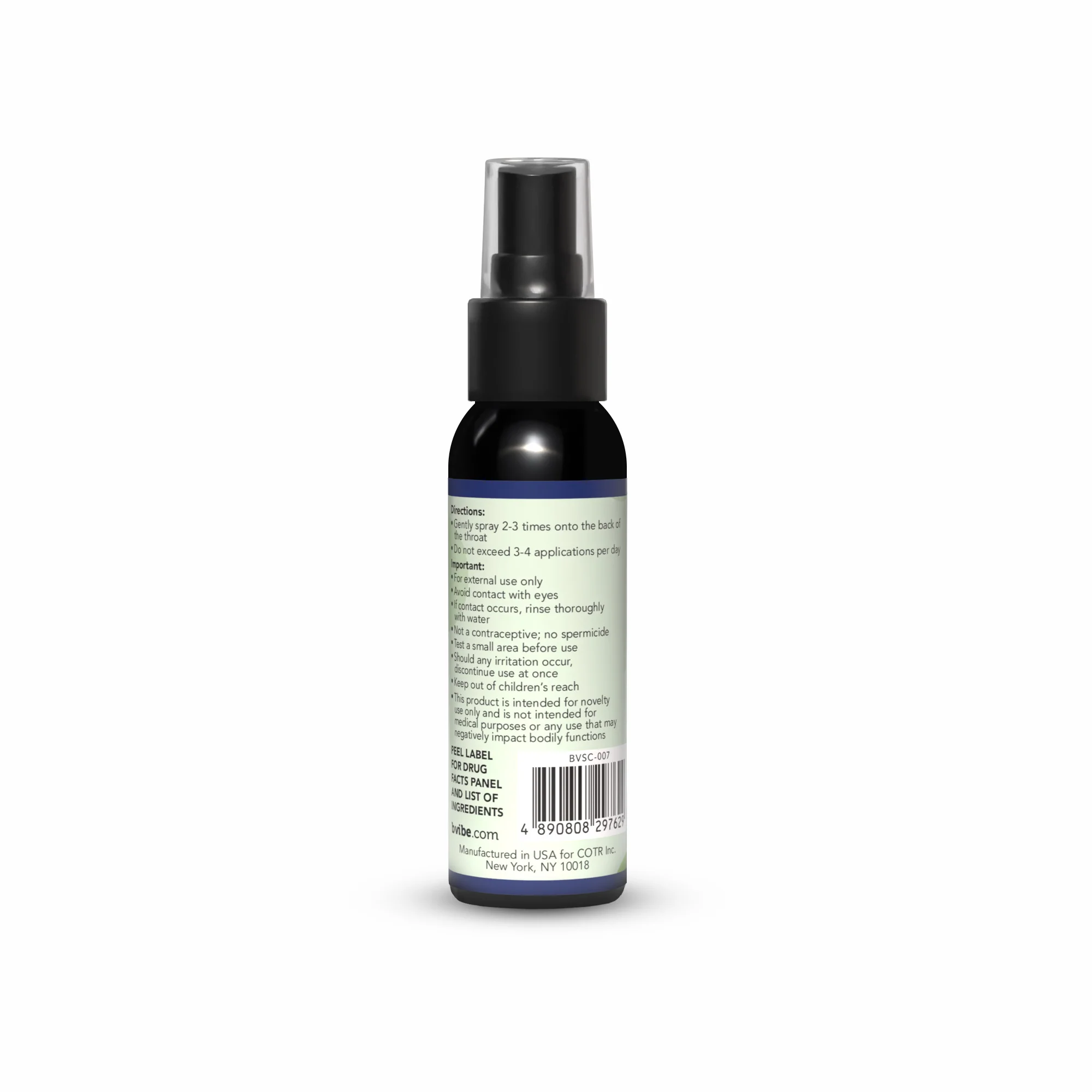 b-Vibe Spearmint Deep Throat Numbing Spray 2 Oz / 60 mL - Image 3