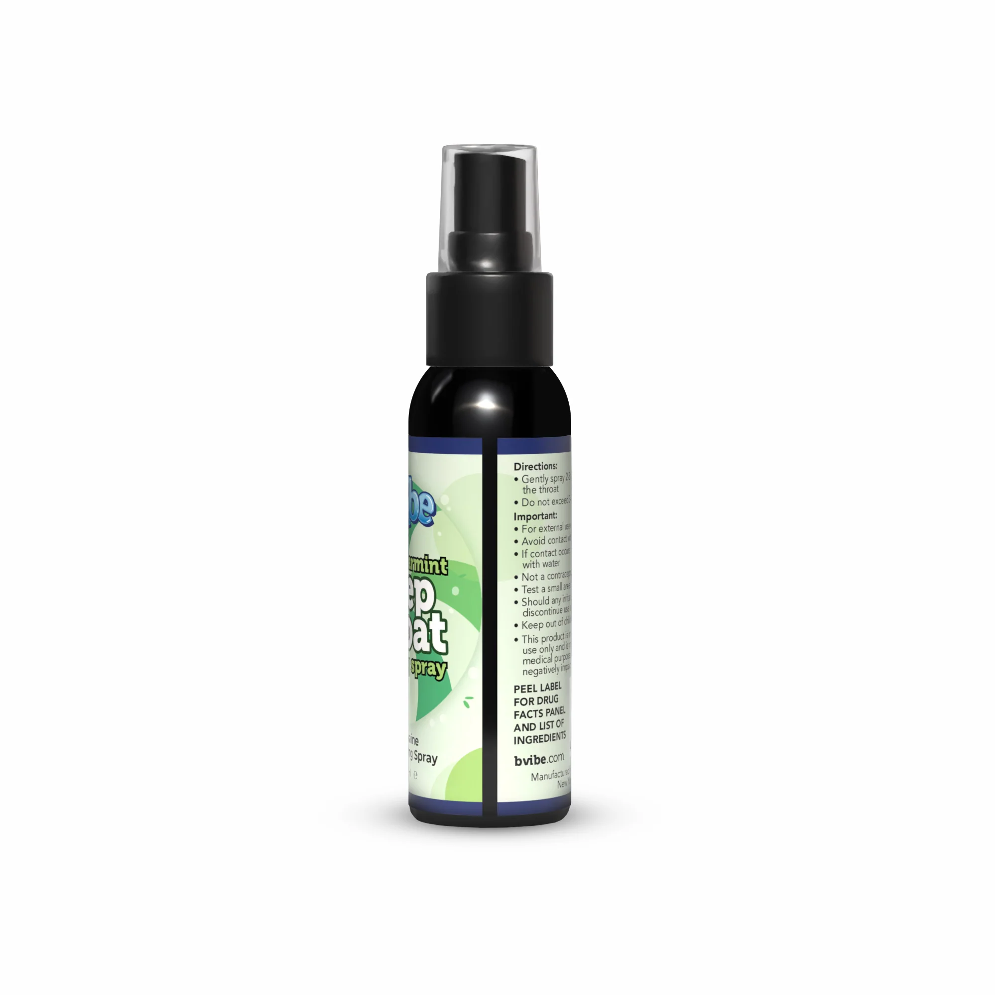 b-Vibe Spearmint Deep Throat Numbing Spray 2 Oz / 60 mL - Image 4