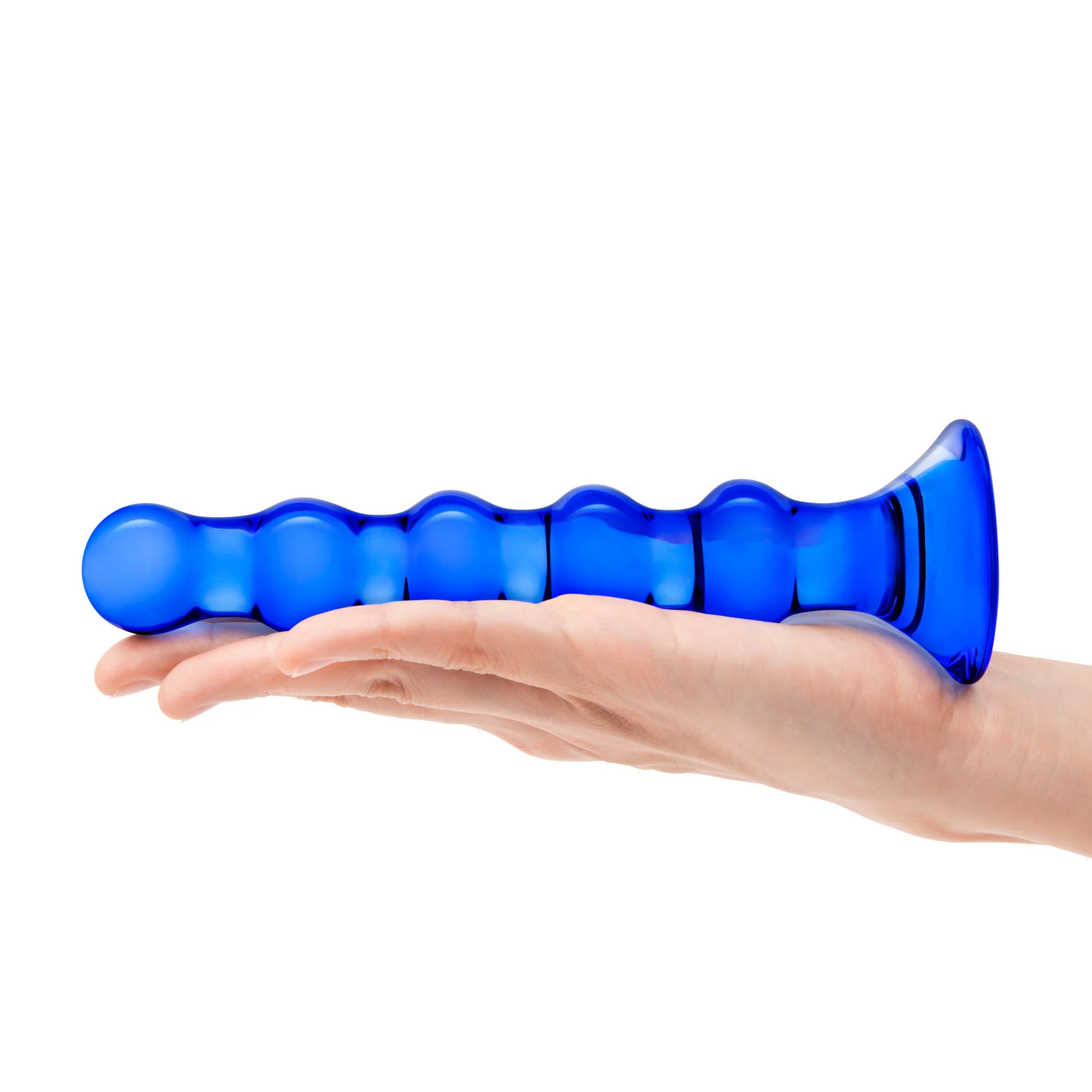 7” Blue Anal Beads - Image 3