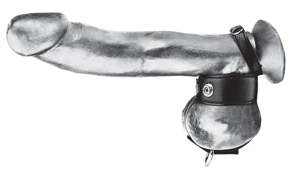 Cock Ring With 1" Ball Stretcher & Optional Weight Ring - Image 2
