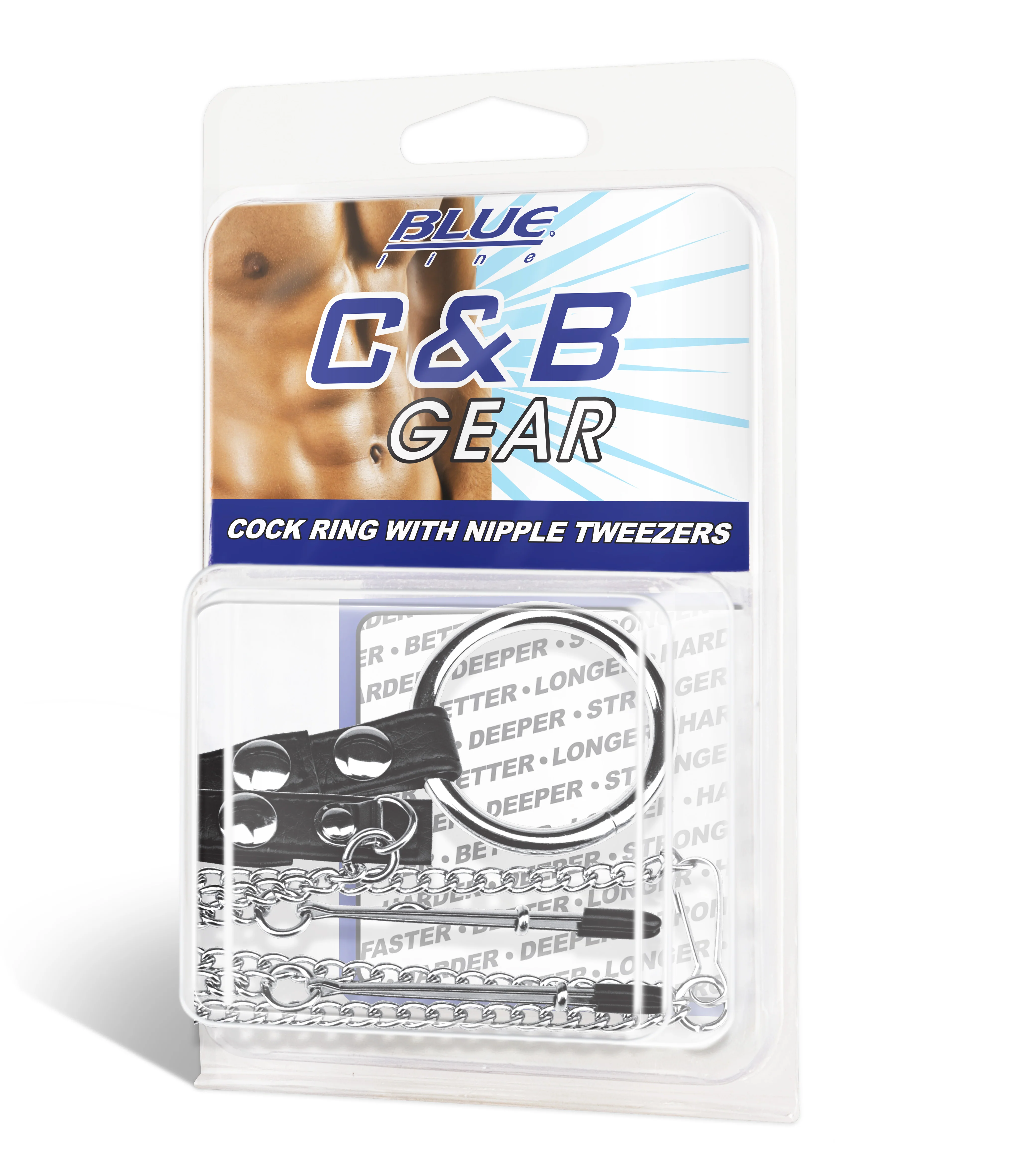Cock Ring with Nipple Tweezers - Image 2