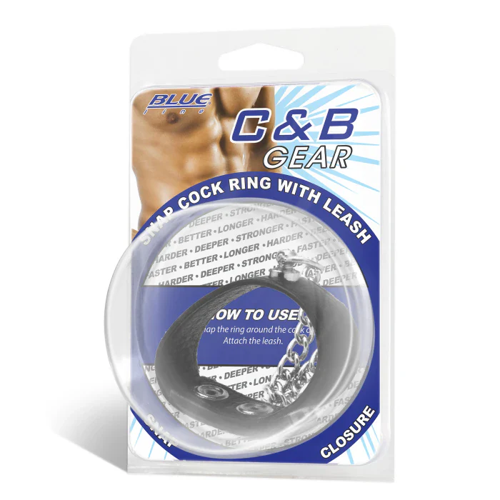 Snap Cock Ring with 12" Leash - Image 3