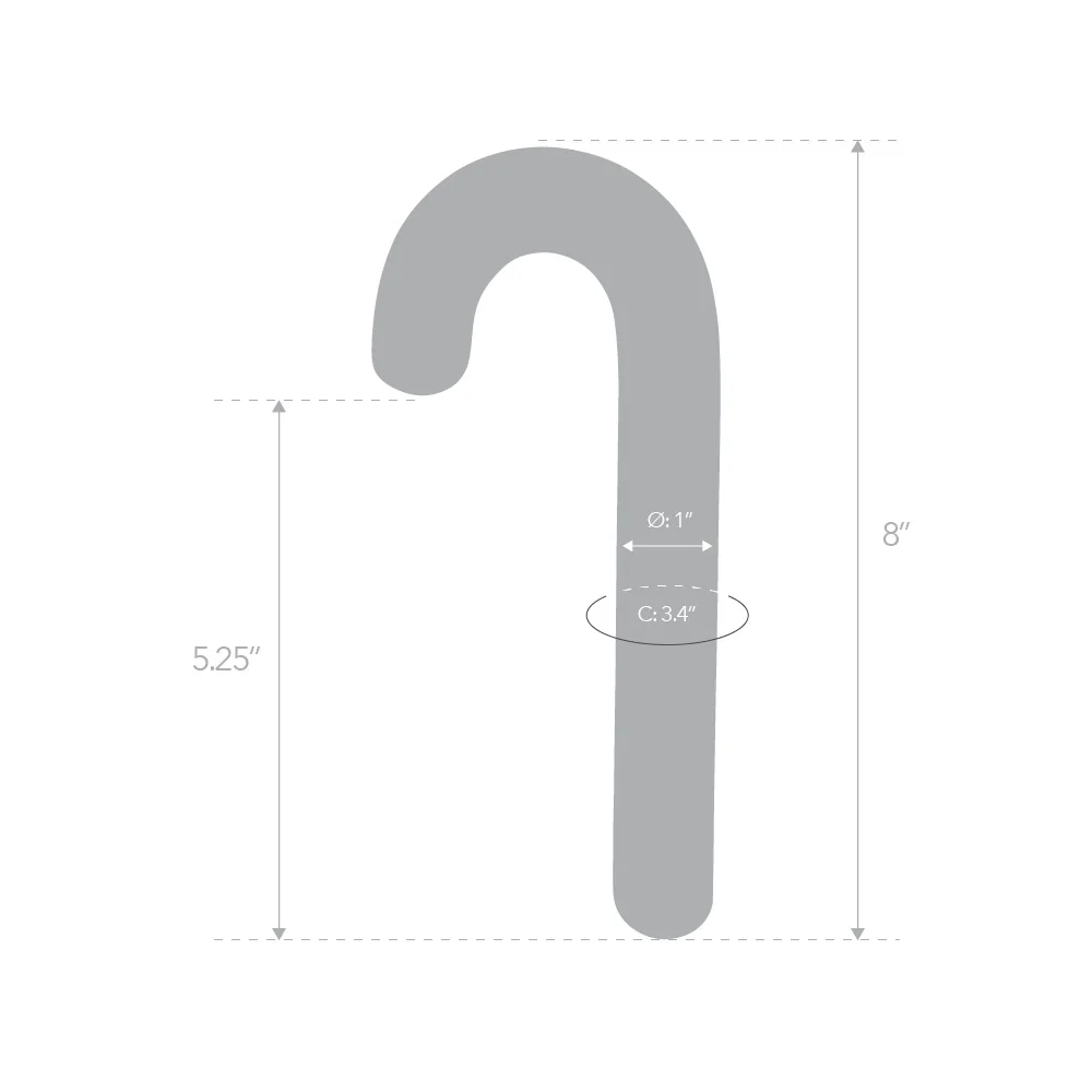 8” Candy Cane Dildo - Image 5