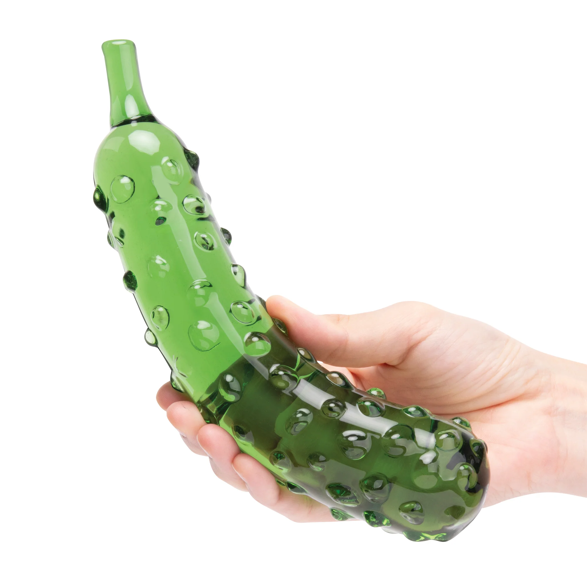 Caressing Cucumber 8.25" Glass Dildo - Image 4