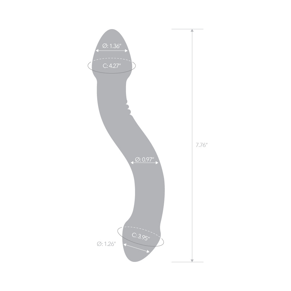 Iridescent Chrome S Curved Double Dildo - Image 5