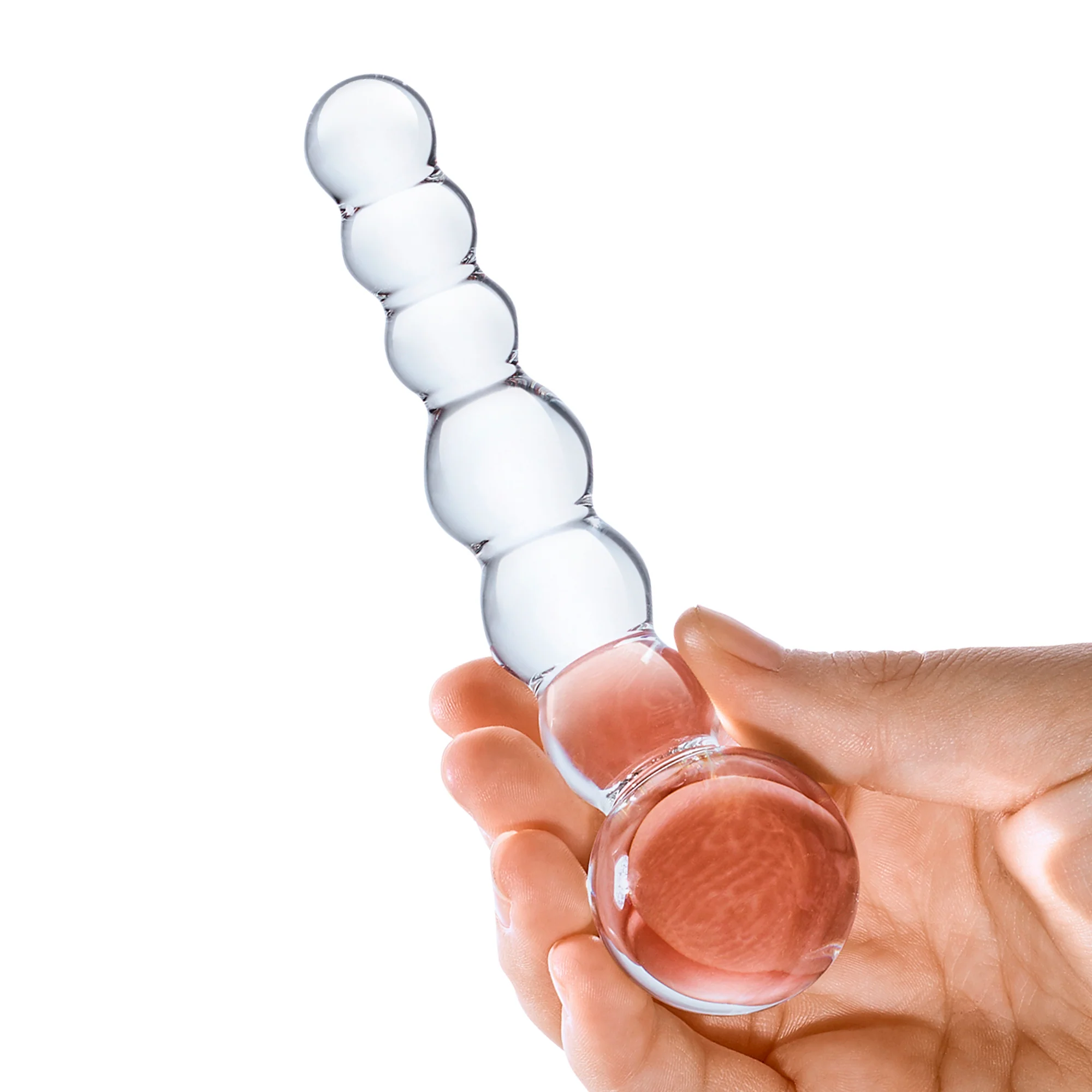 Curved Glass Anal Beads - Image 3