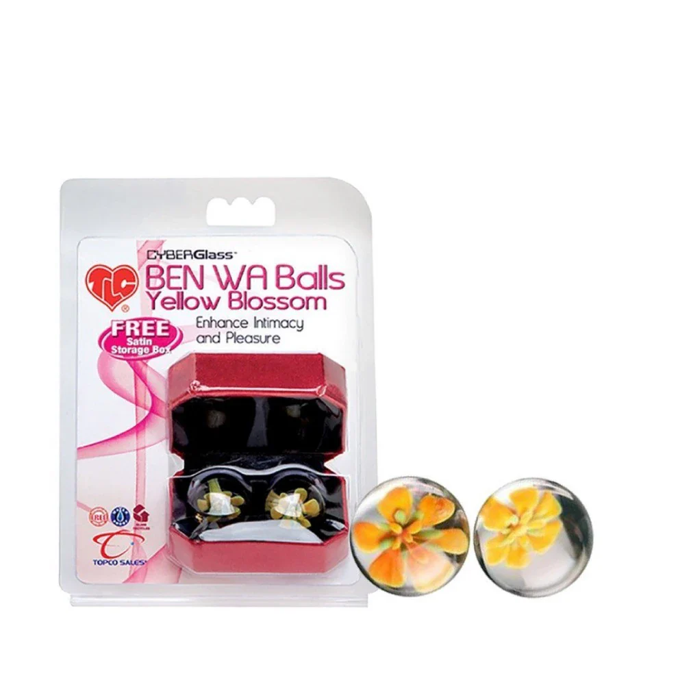 CyberGlass Ben Wa Balls – Yellow Blossom - Image 2