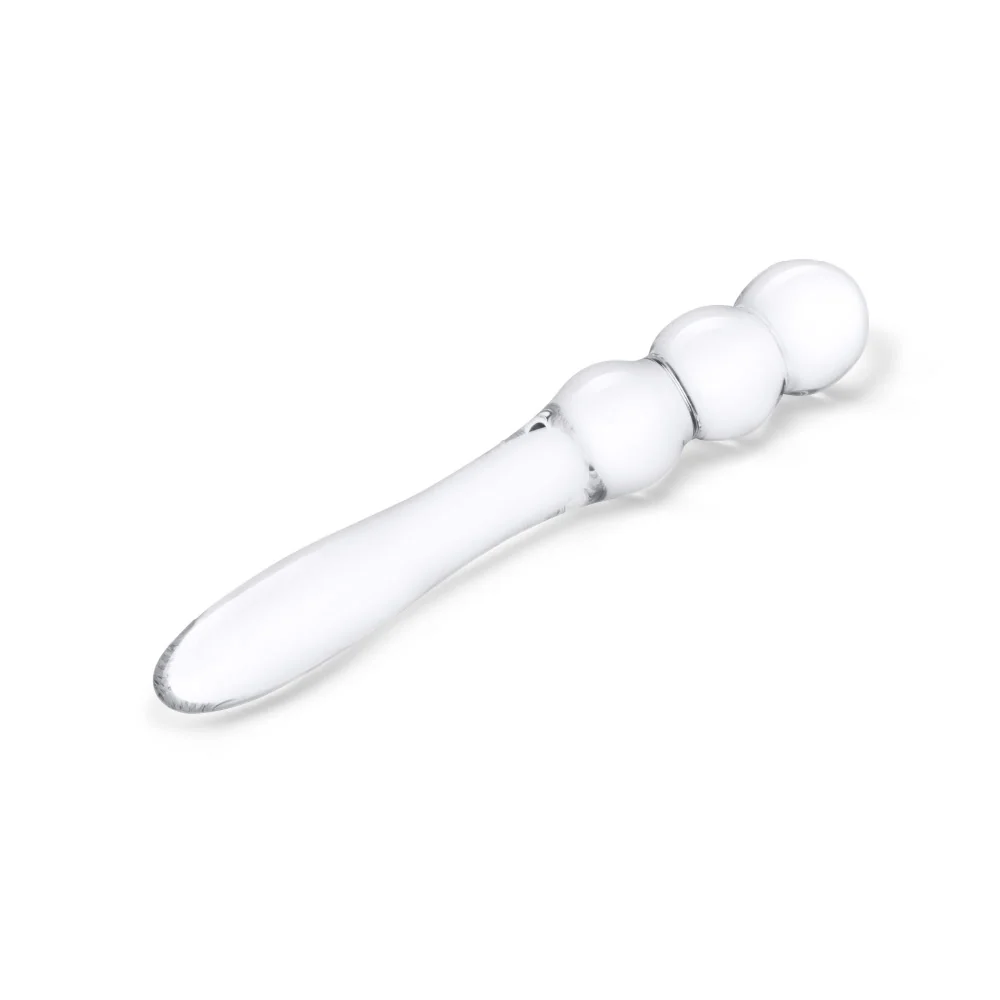 8” Double Ended Dildo With Beads - Image 2