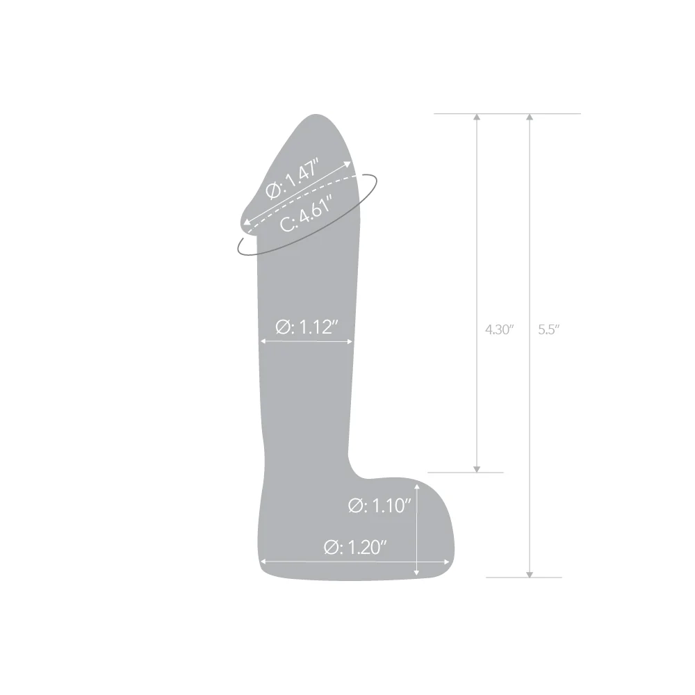 5.5" Glow-In-The-Dark Realistic Dildo - Image 5