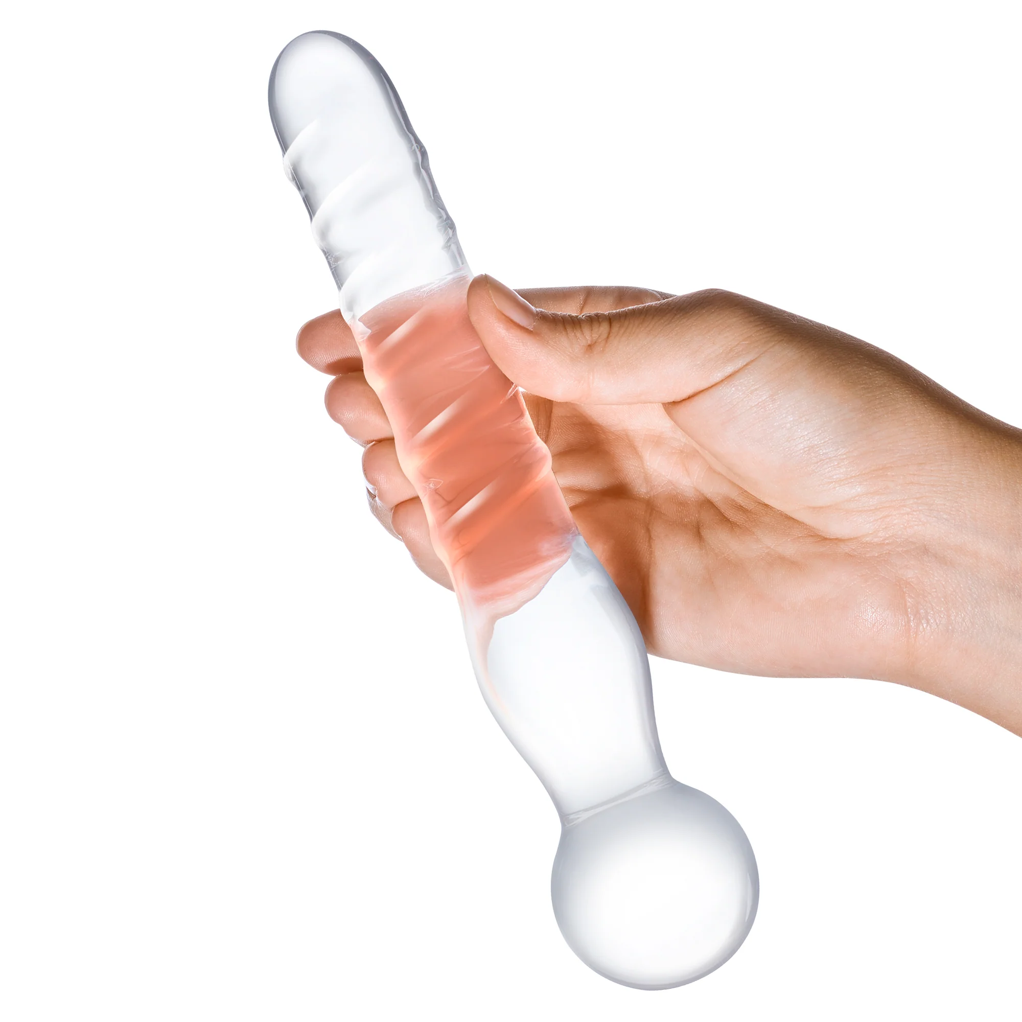 Joystick Spiral Clear Dildo - Image 3