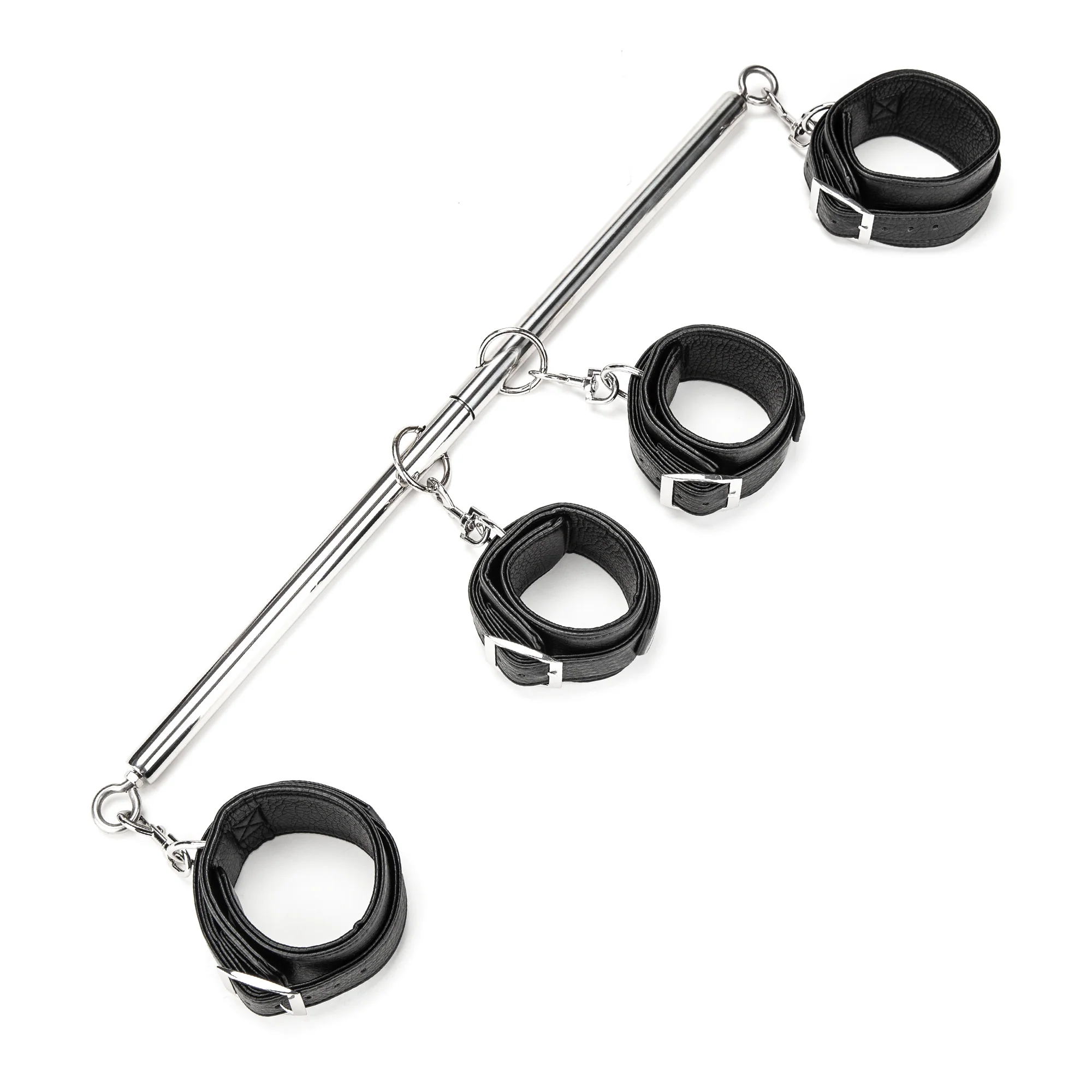 4 Cuff Expandable Spreader Bar Set With Detachable Wrist & Ankle Cuffs - Image 4