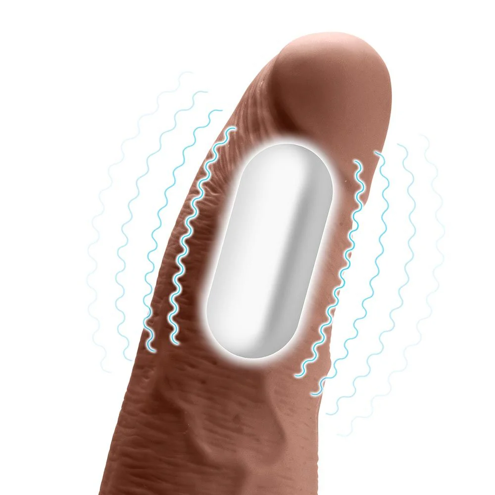 6" Rechargeable Strap-On Dildo With Balls - Image 2