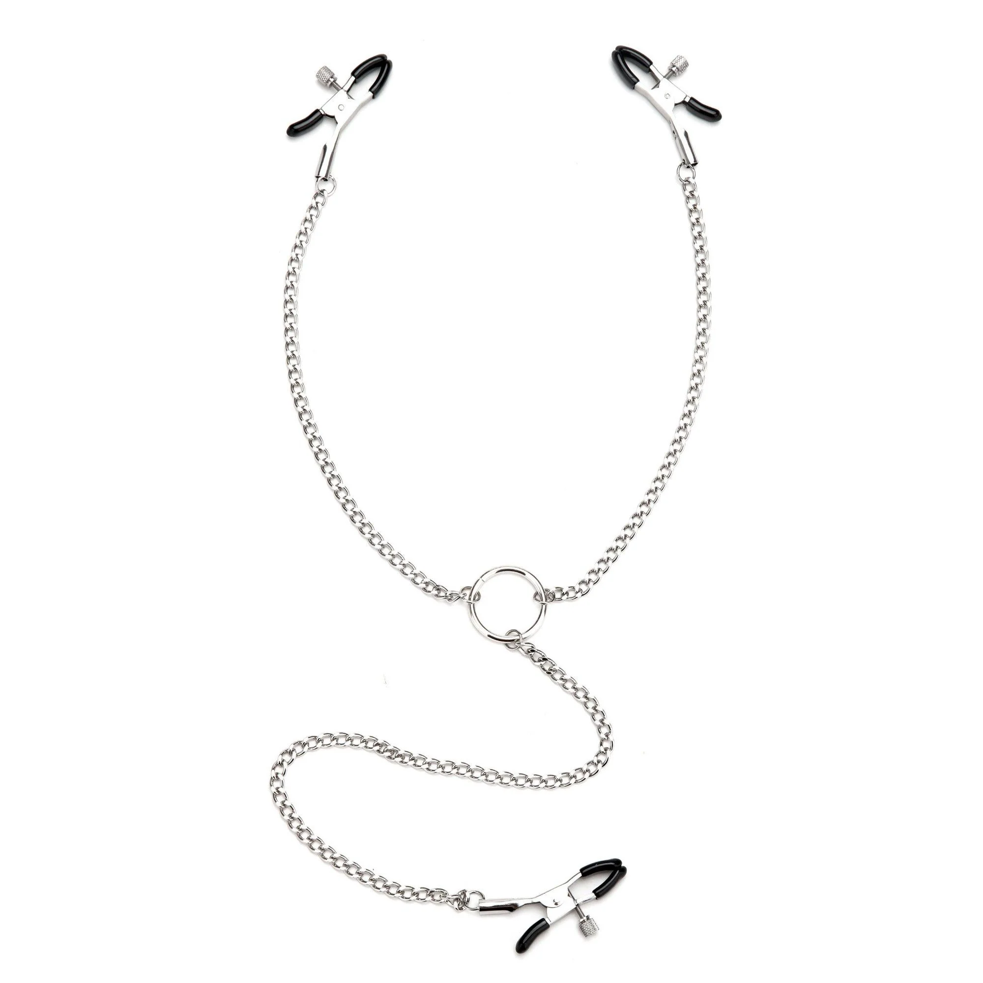 Adjustable Nipple Clamps & Clit Clamp with Chain