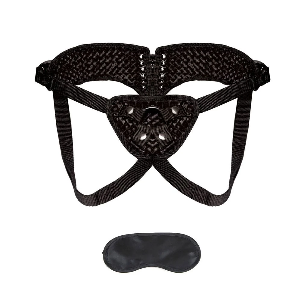 Diamond Velvet Strap-on Corset Set