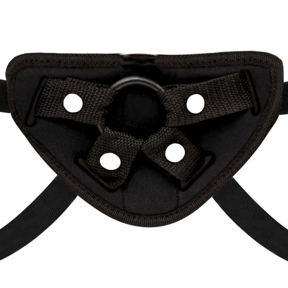 3-Piece Strap-On Pegging Set with Harness and Realistic Textured Vibrating Anal Dildo - Image 5