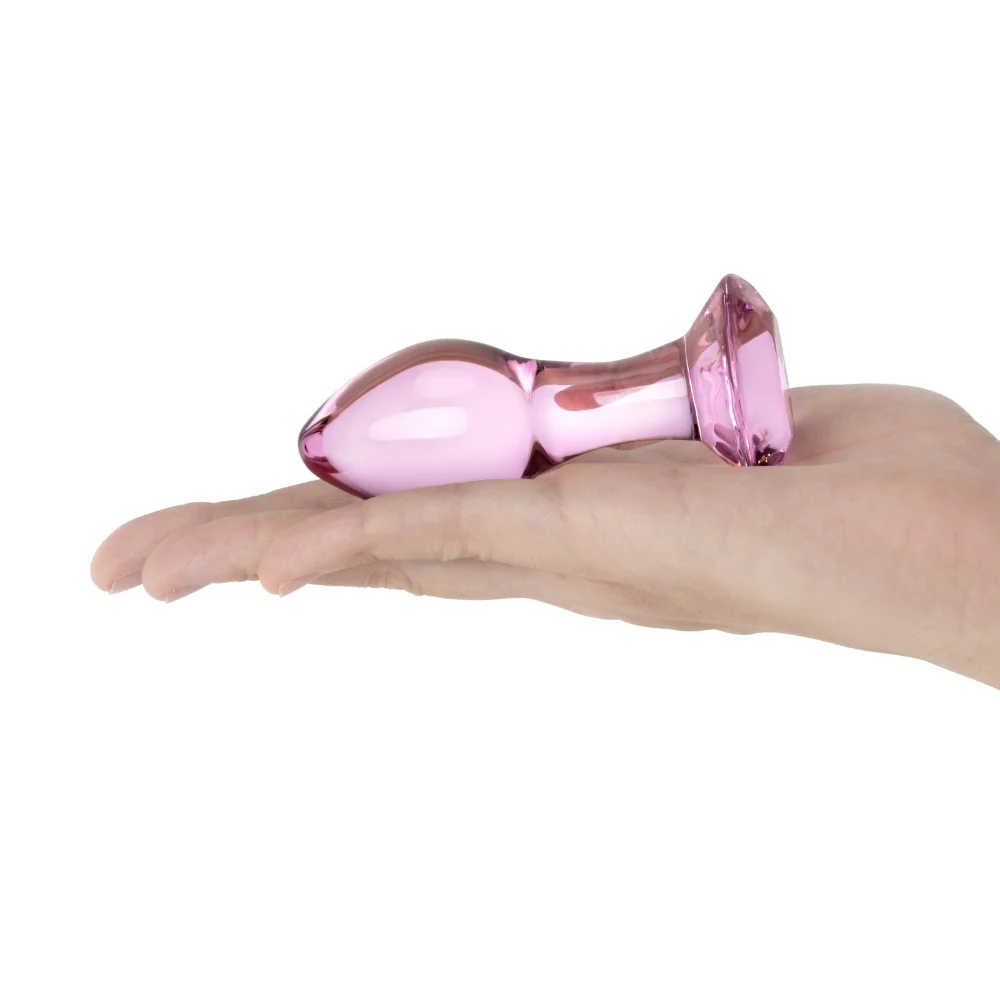 Pink Diamond Glass Butt Plug - Image 3