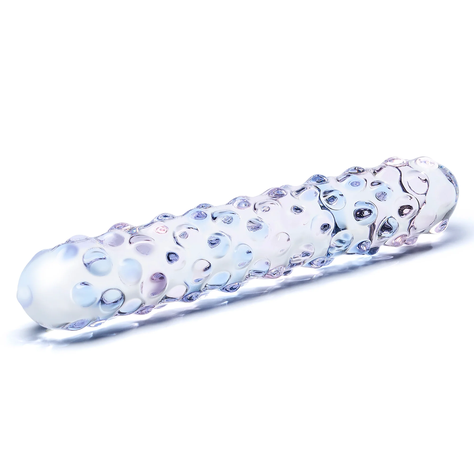 7" Purple Rose Nubbed Dildo - Image 2