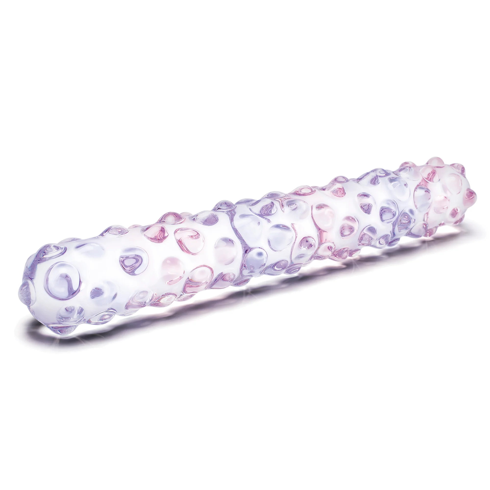9" Purple Rose Nubbed Dildo - Image 2