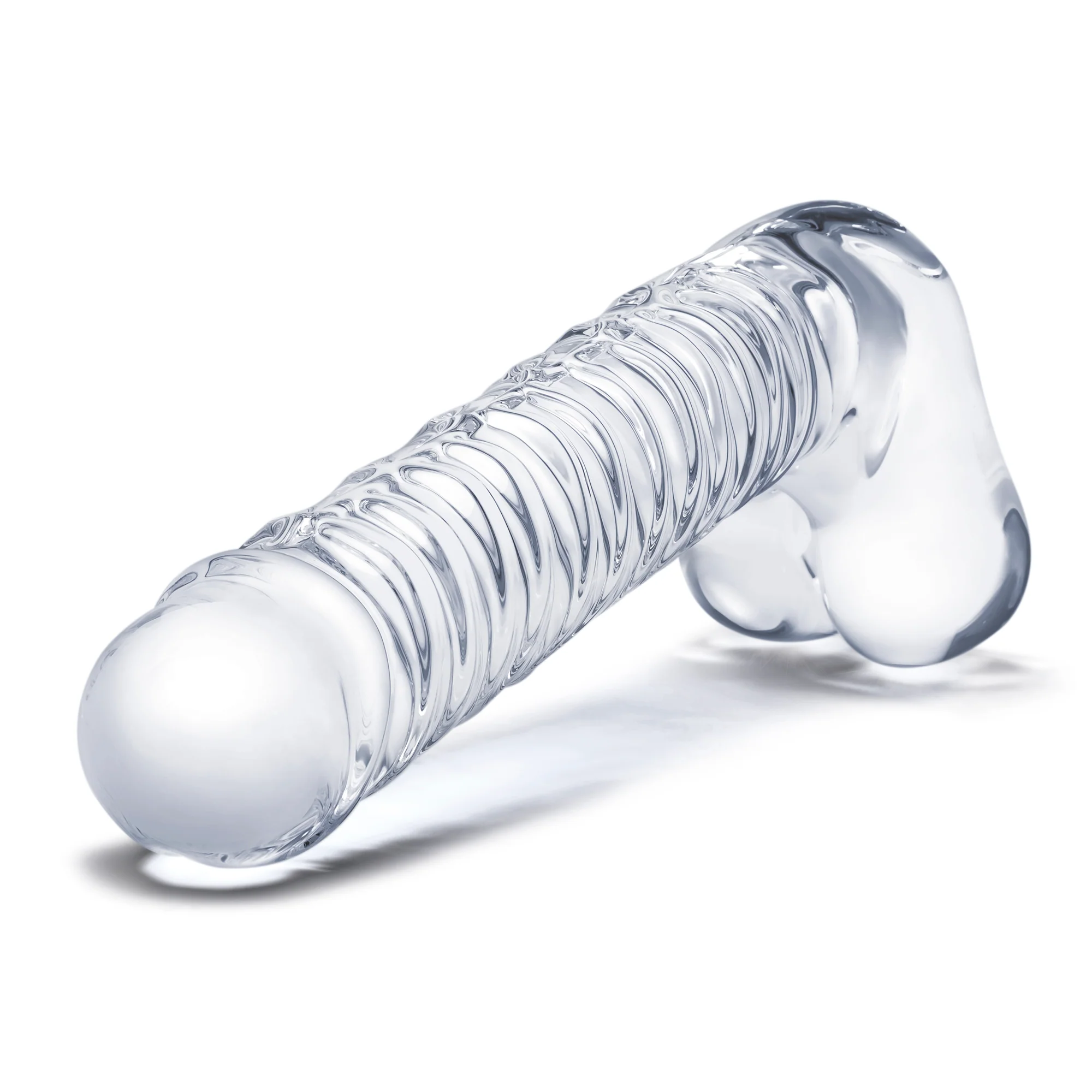 8" Realistic Ribbed G-Spot Dildo - Image 2