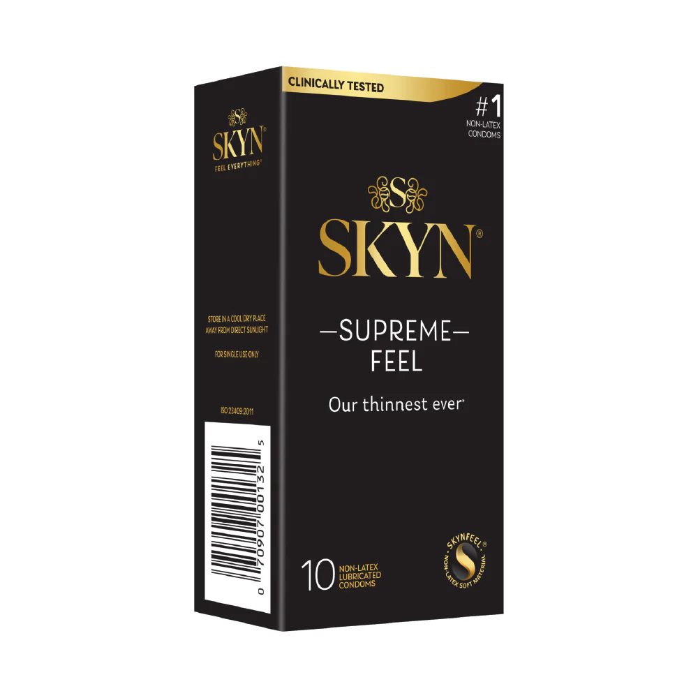 SKYN Supreme Feel 10 Count Non-Latex Lubricated Condoms - Image 3