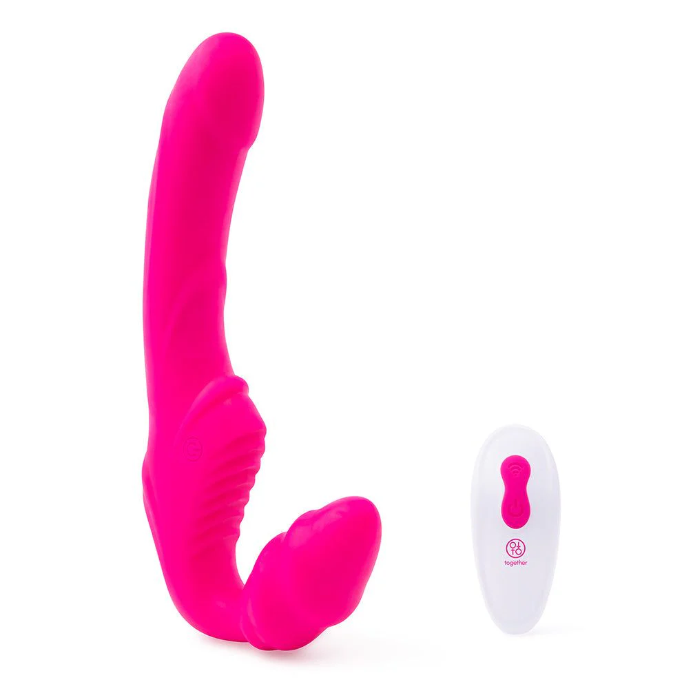 Strapless Together Remote Controlled Vibrator