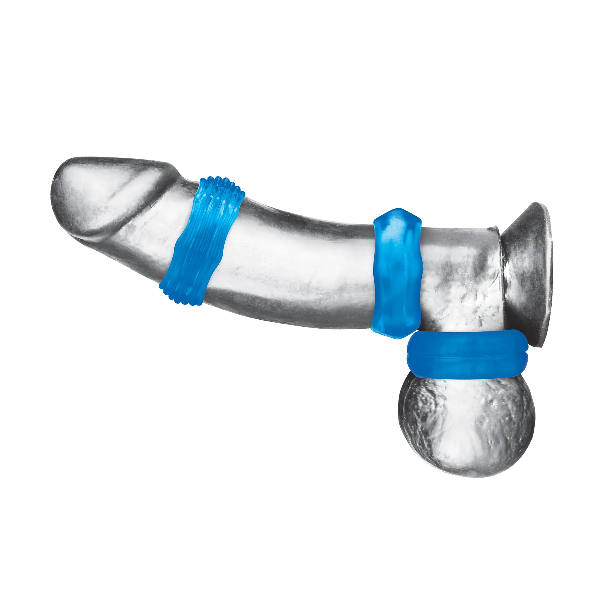 3-Pack Nuts & Bolts Stretch Cock Ring Set - Image 3