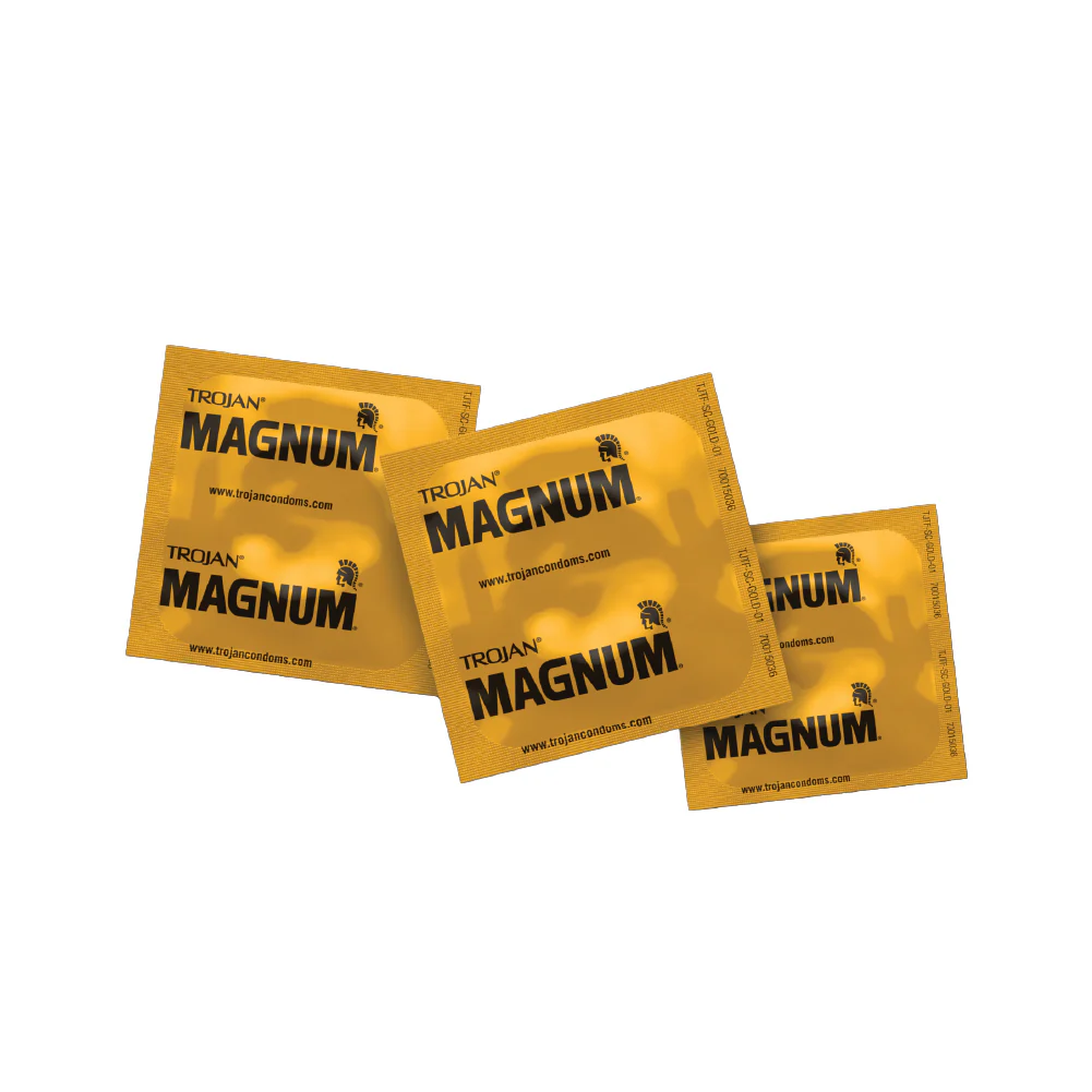 Trojan Magnum Large Size 12 Count Lubricated Latex Condoms - Image 2